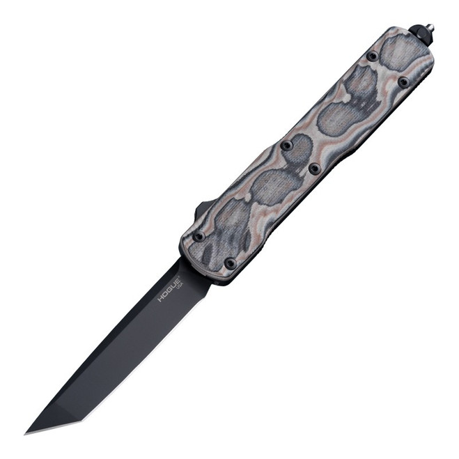 Hogue Counterstrike OTF Auto Knife G-Mascus Dark Earth G10 Handle 20CV Tanto Plain Black Blade 34867
