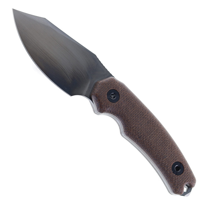 Kunwu Stiffy D Fixed Blade Knife Brown Micarta Handle DLC Vanadis4 Steel F706BR-3 Kunwu Stiffy D Fixed Blade Knife Brown Micarta Handle DLC Vanadis4 Steel F706BR-3