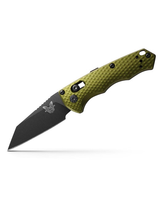 Benchmade Auto Immunity Knife Woodland Green Aluminum Handle CPM-M4 Wharncliffe Plain Black Blade 2900BK-2 Benchmade Auto Immunity Knife Woodland Green Aluminum Handle CPM-M4 Wharncliffe Plain Black Blade 2900BK-2