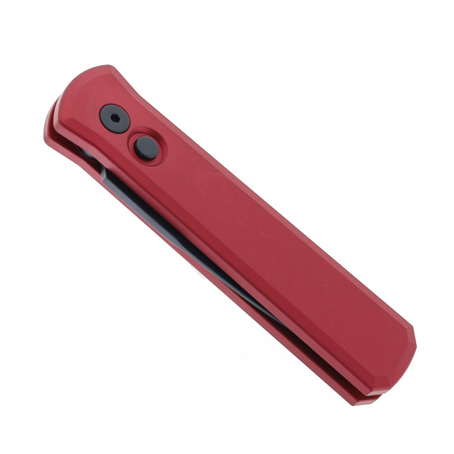 ProTech Godson Auto Knife Black Aluminum Handle Plain Edge 154CM