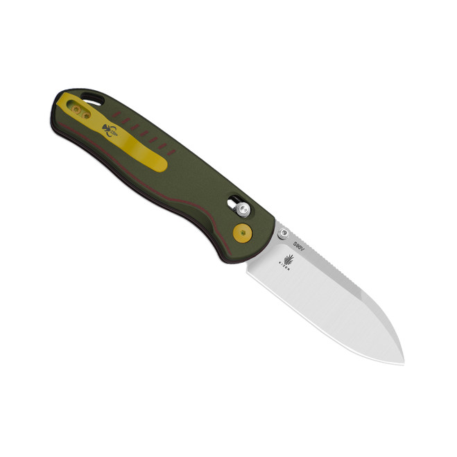 Kizer Drop Bear Folding Knife Gray Aluminum Handle 154CM