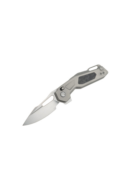 Ketuo Griffin Mini Folding Knife Shred Carbon Fiber Handle M390 Plain Edge Griffin/S