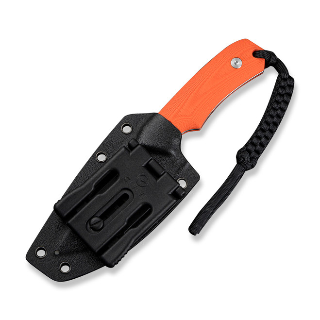 Civivi Gander Fixed Blade Knife Orange G10 Handle 14C28N Plain