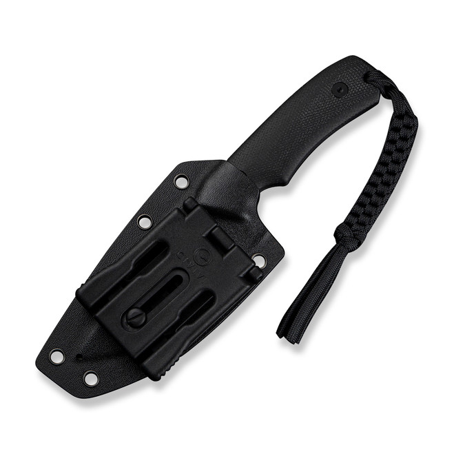 Civivi Gander Fixed Blade Knife Black Canvas Micarta Handle 14C28N