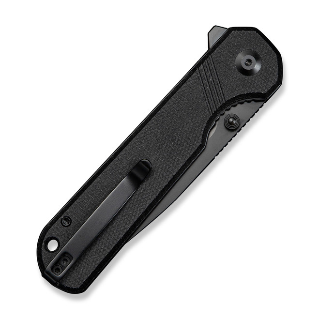 Sencut Aetheris Folding Knife Black Canvas Micarta Handle 9Cr18MoV