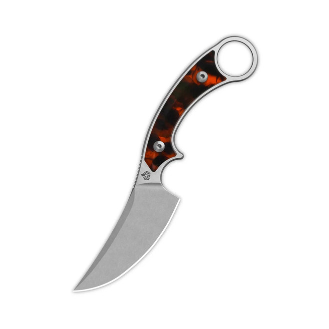 専用1 QSP Viper Fixed Blade Knife Tortoise Resin Handle 10Cr15MoV Clip