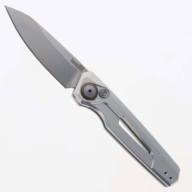 Kershaw Launch 11 Side Opening Auto Knife Raw Aluminum Handle CPM154  Reverse Tanto Plain Edge Stonewash Finish 7550RAW Kershaw Launch 11 Side Opening Auto Knife Raw Aluminum Handle CPM154  Reverse Tanto Plain Edge Stonewash Finish 7550RAW