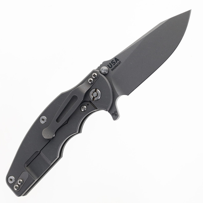 Hinderer Jurassic Slicer Folding Knife Black G10 Working Finish