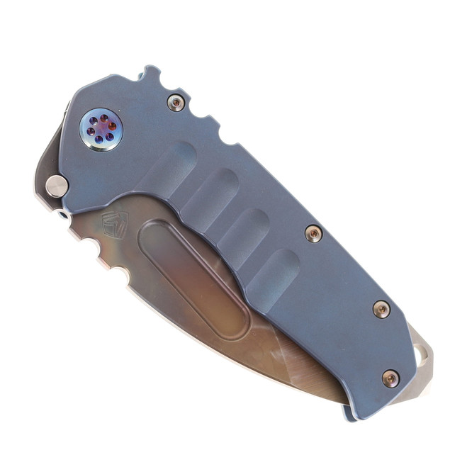 Medford Praetorian Old School Folding Knife Blue Titanium Handle