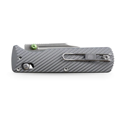 その他 K Vosteed Vombat Crossbar Lock Folding Knife Gray Aluminum Handle