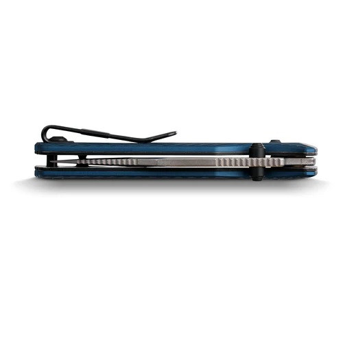 Vosteed Vombat Crossbar Lock Folding Knife Steel Blue Aluminum