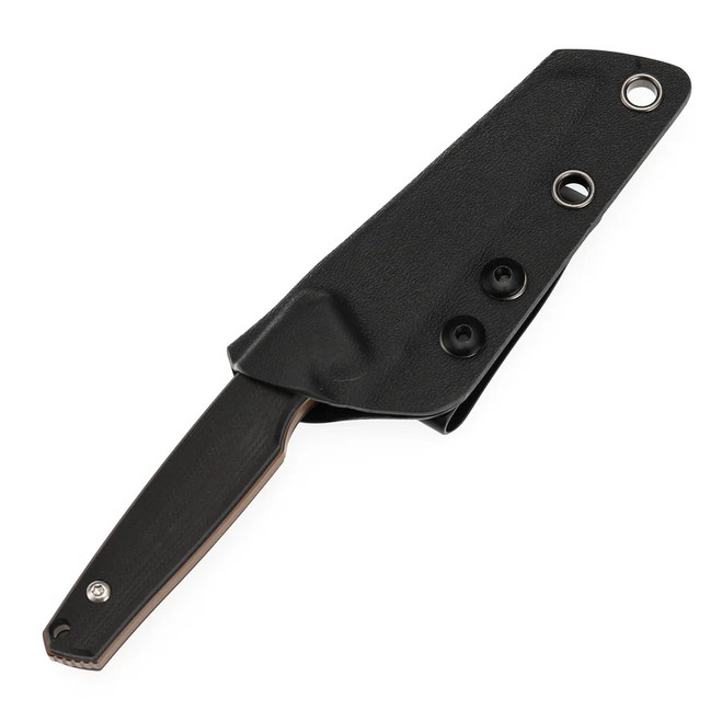 専用3 Tenable Parr Fixed Blade Knife Black G10 Handle 14C28N Reverse