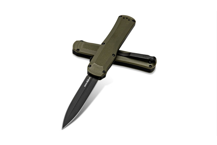 Benchmade Autocrat OTF Knife Green G10 Handle Black Dagger Blade 3400BK-1 Benchmade Autocrat OTF Knife Green G10 Handle Black Dagger Blade 3400BK-1