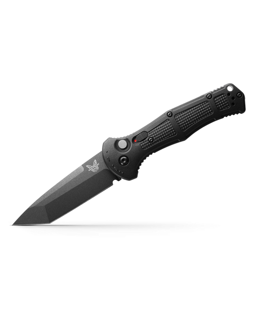 Benchmade Claymore Auto Knife Black Grivory Handle D2 Tanto Plain Black Blade 9071BK Benchmade Claymore Auto Knife Black Grivory Handle D2 Tanto Plain Black Blade 9071BK