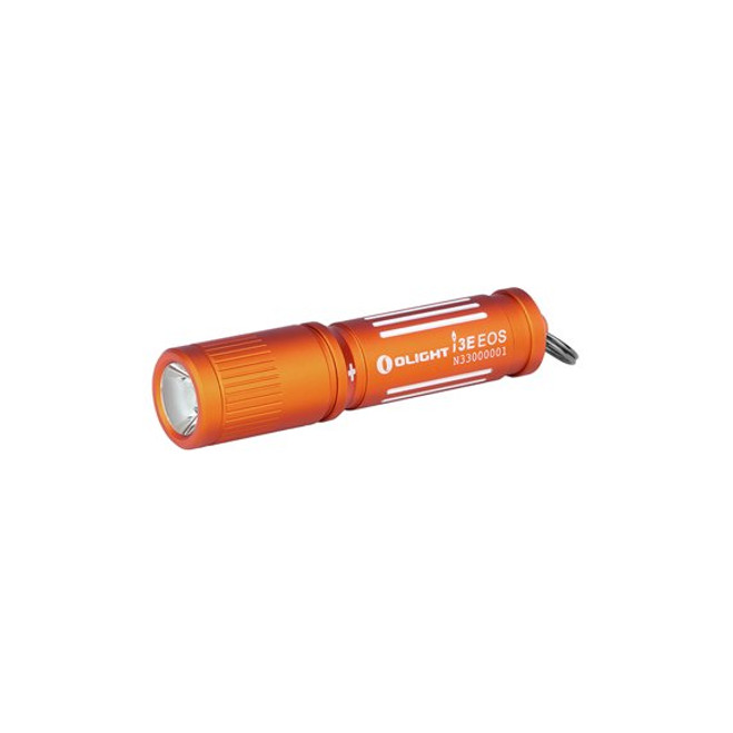 Olight I3E EOS Keychain Flashlight Vibrant Orange Body 90 Lumens