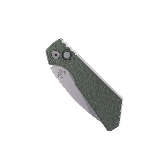 Protech Strider PT+ Auto Knife Green Gridlock Aluminum Handle
