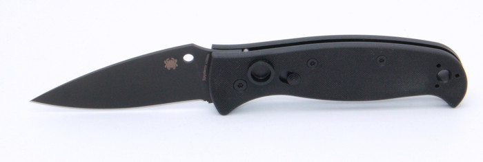 Spyderco Autonomy Auto Folding Knife Black G10 Handle Plain Black Blade C165GPBBK2 Spyderco Autonomy Auto Folding Knife Black G10 Handle Plain Black Blade C165GPBBK2