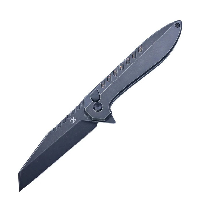 Kansept Kosame Folding Knife Blackwash Titanium/Copper Carbon