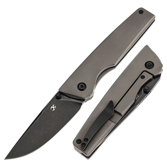 Kansept Chimera Folding Knife Bronze Titanium Handle S35VN Plain