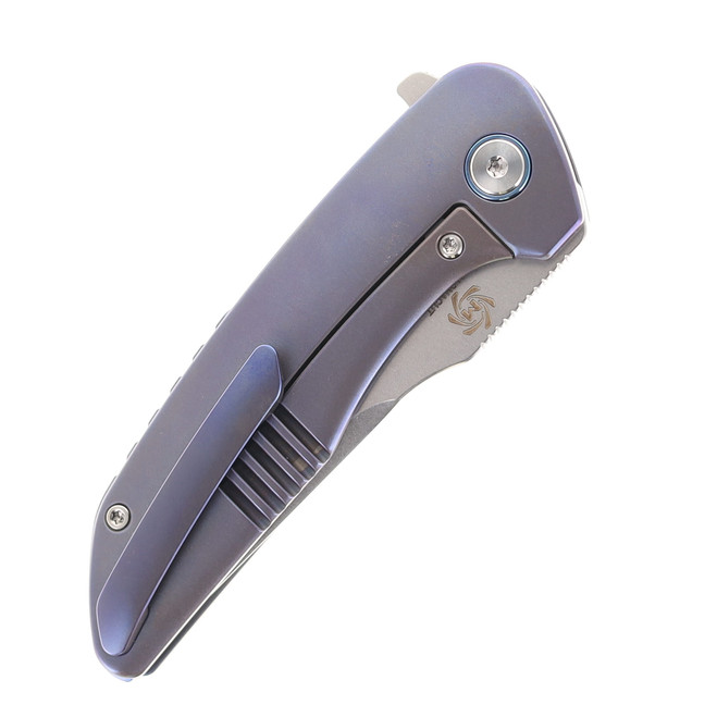 Mechforce Barker Collab Hokkaido Standard Folding Knife Blue