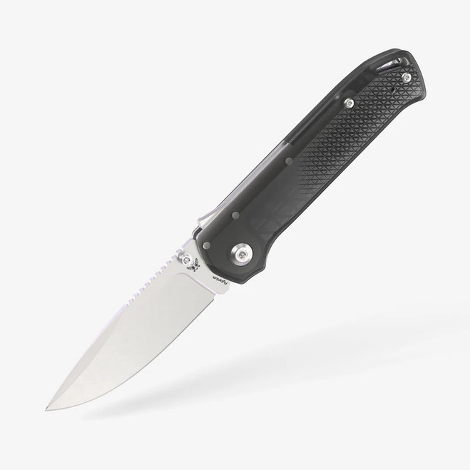 Flytanium Arcade Lite Shark Lock Folding Knife Smoke Black Poly