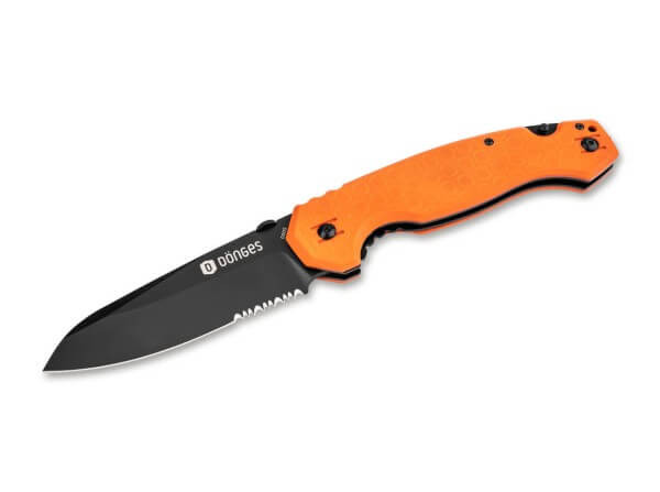 Boker Professional Rescue Folding Knife Orange G10 Handle D2 Plain