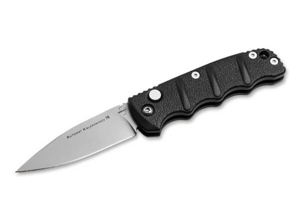 Boker KALS Mini Auto Knife Black Aluminum Handle D2 Plain Edge