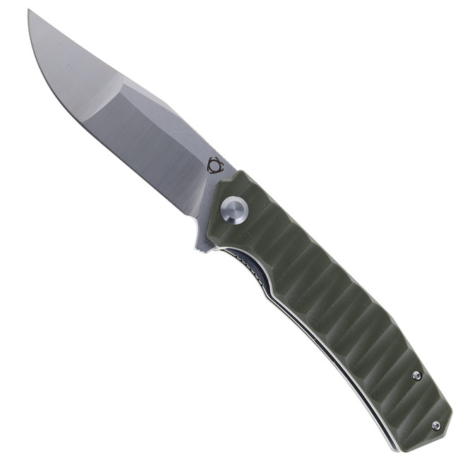 SixLeaf Folding Knife Green G10 Handle 9Cr13MoV Plain Edge SL-36