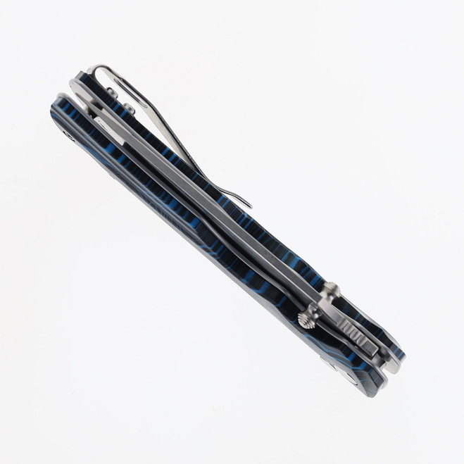 クリサワブラン　トラミーナー　　2本セット TwoSun Folding Knife Blue/Black 420/G10 Handle 14C28N Plain Edge