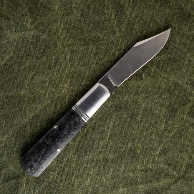 Jack Wolf Gateway Barlow Slip Joint Folding Knife Black Carbon