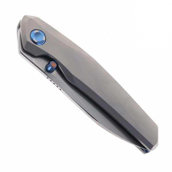 Poikilo Blade VK-Zen S1 Pearlescent Stonewashed Titanium Folding