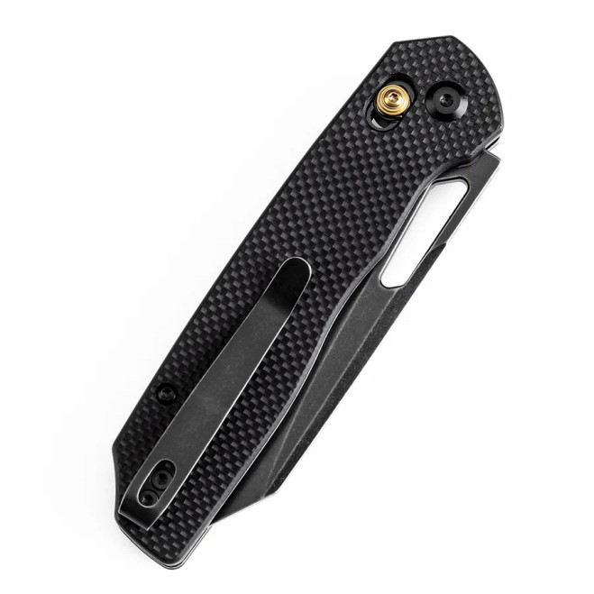 Tenable Shard Folding Knife Cross Bar Lock Black G10 Handle