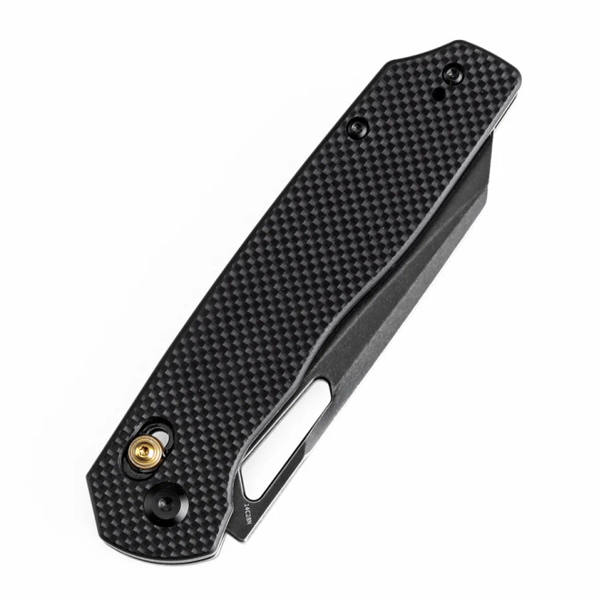 Tenable Shard Folding Knife Cross Bar Lock Black G10 Handle