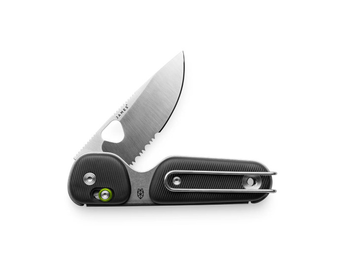 James Brand Knives Redstone Black Polypropylene Handle Serrated Sandvik 12C27 Stainless Blade KN118166-01 James Brand Knives Redstone Black Polypropylene Handle Serrated Sandvik 12C27 Stainless Blade KN118166-01