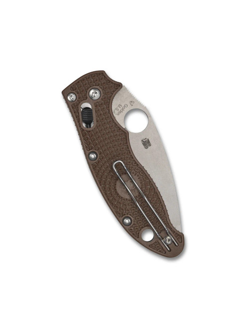 Spyderco Manix 2 Lightweight Sprint Run Folding Knife Brown FRN