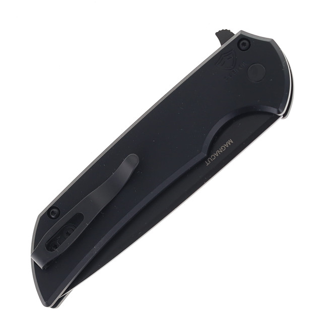 Pro-Tech Knives Mordax Button Lock Folding Knife Black Handle DLC