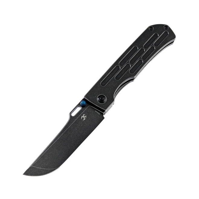 Kansept Reedus K1041A1 Black TiCn Coated and Stonewashed CPM-S35V Black TiCn Coated and Stonewashed Titanium Folding Knife Kansept Reedus K1041A1 Black TiCn Coated and Stonewashed CPM-S35V Black TiCn Coated and Stonewashed Titanium Folding Knife
