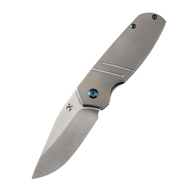 Kansept Turaco K2049A3 Satin CPM-S35VN Blade Bronze Anodized Titanium Handle Folding Knife