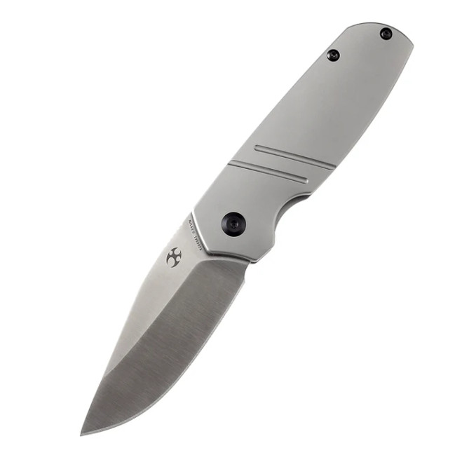 Kansept Turaco K2049A1 Satin CPM-S35VN Blade Bead Blasted Titanium Handle Folding Knife