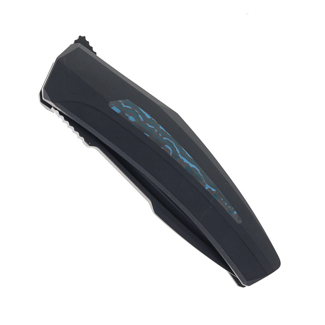 MAY Steel Addiction Knives Small Krypton Kickstop Black Titanium