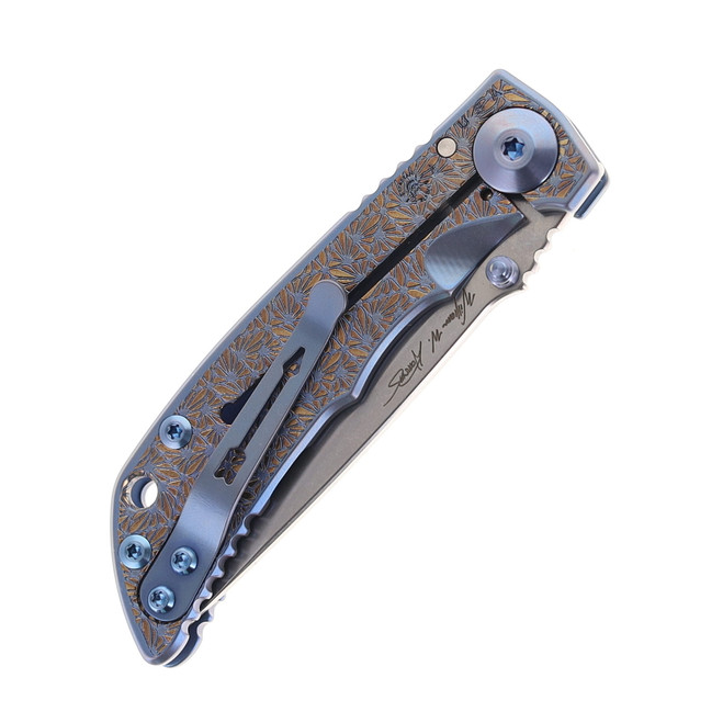 Spartan Blades SF10 Harsey Custom Regal Folding Knife Blue/Gold