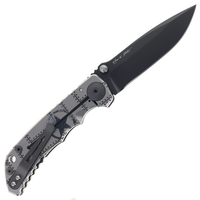 Spartan Harsey Folding Knife Kilroy Titanium Handle Magnacut Spear