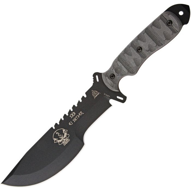 Tops Fixed Blade Skullcrushers Xtreme Blade Black Micarta Handle 1095 Carbon Steel TPSXB10 Tops Fixed Blade Skullcrushers Xtreme Blade Black Micarta Handle 1095 Carbon Steel TPSXB10
