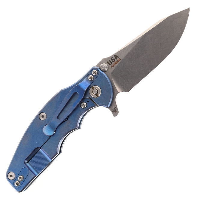 Hinderer Jurassic Slicer Folding Knife Blue/Black G10 Handle Hinderer Jurassic Slicer Folding Knife Blue/Black G10 Handle