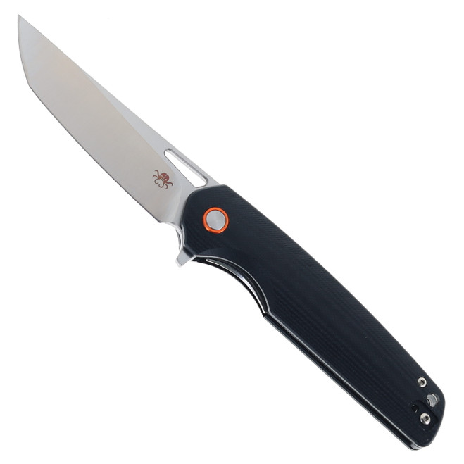Klaken Knives Drift Folding Knife Black G10 Handle D2 Plain Edge Satin Finish J145-Drift-Black