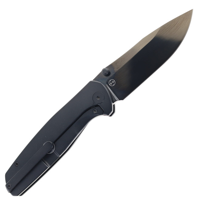 【ree】 Vanguard Knives Esox V2 Folding Knife Black PVD Titanium Handle