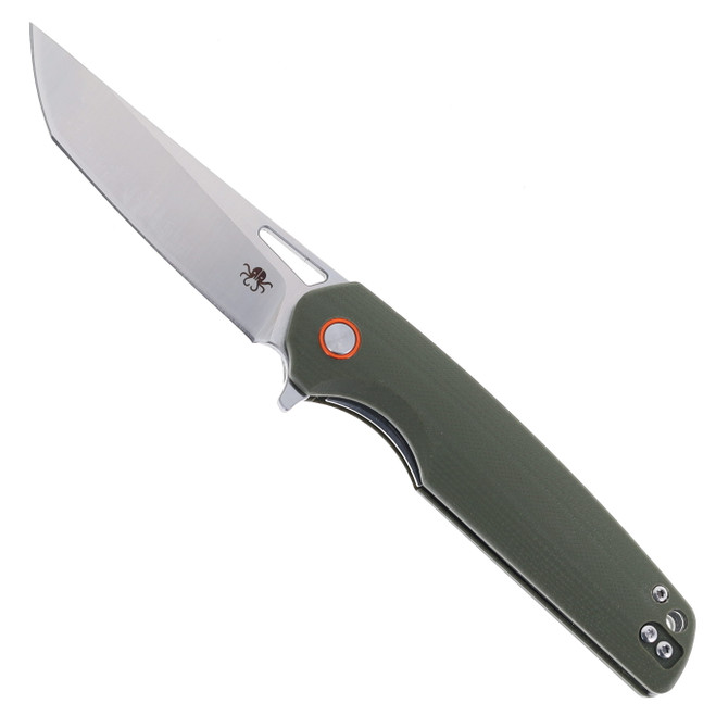 Klaken Knives Drift Folding Knife Green G10 Handle D2 Plain Edge Satin Finish J145-Drift-Green