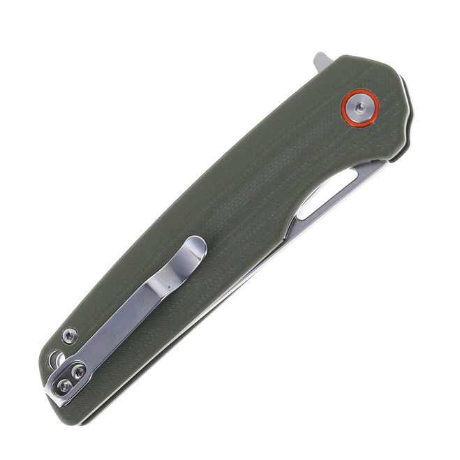 Klaken Knives Drift Folding Knife Green G10 Handle D2 Plain Edge