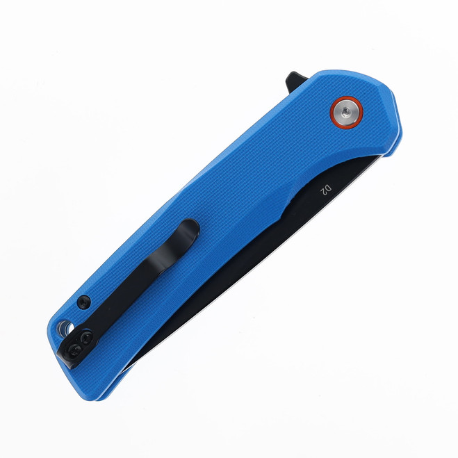 (*^^*)専用 Klaken Knives Virex Folding Knife Blue G10 Handle D2 Tanto Plain