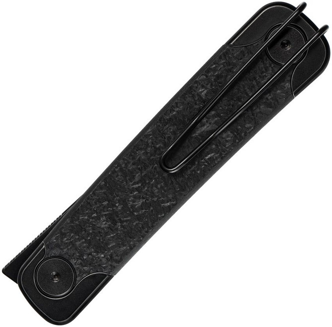 SRM Enso Folding Knife Black G10 Handle 14C28N Plain Black Blade SRM131MGB